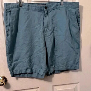 Michael Kors Mens Shorts Flat Front Blue Size 40 Button Back Pockets